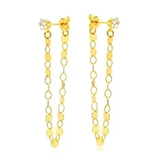 BRINCO EAR JACKET PONTO DE LUZ CRISTAL CHAPAS