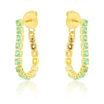 BRINCO EAR JACKET ZIRCONIA ACQUA G