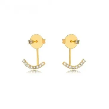 BRINCO EAR JACKET ZIRCONIA CRISTAL