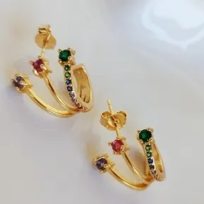 BRINCO FILEIRAS ZIRCONIA COLOR