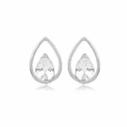 BRINCO GOTA CRAVEJADO CRISTAL