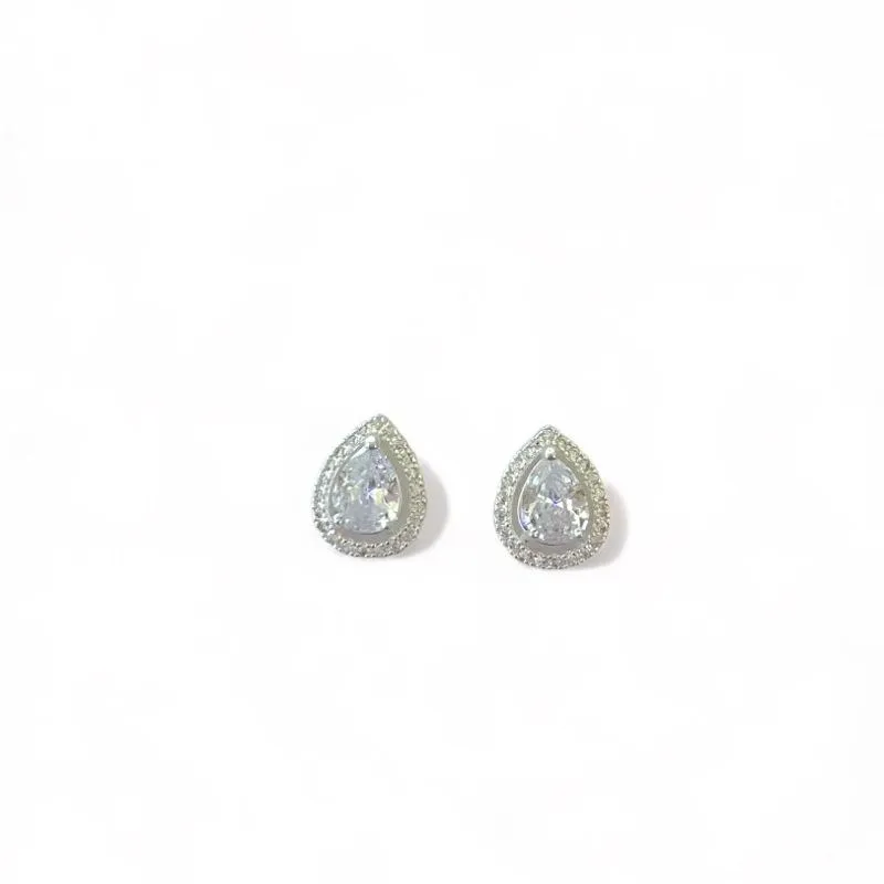 BRINCO GOTA CRISTAL ZIRCONIA CRISTAL