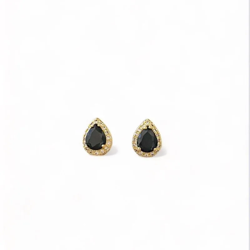BRINCO GOTA ONIX ZIRCONIA CRISTAL
