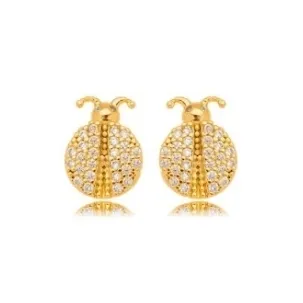 BRINCO JOANINHA ZIRCONIA CRISTAL