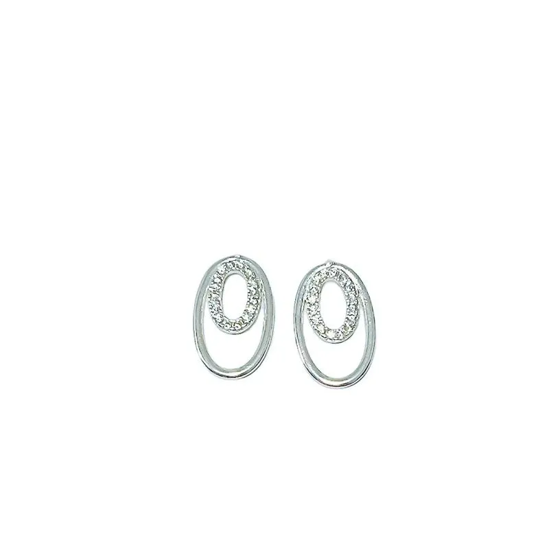 BRINCO OVAL ZIRCONIA CRISTAL