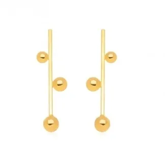 BRINCO PENDENTE BOLAS LISO