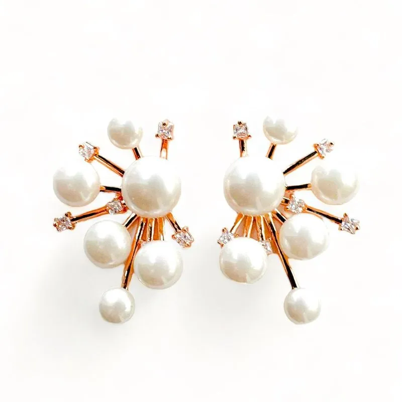 BRINCO PEROLA ZIRCONIA CRISTAL