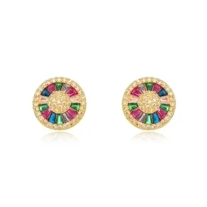 BRINCO PIZZA COLOR ZIRCONIA CRISTAL
