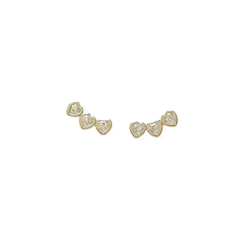 BRINCO TRÊS CORAÇÕES ZIRCONIA CRISTAL