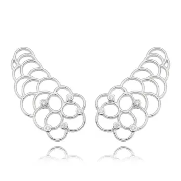BRINCO VAZADO ZIRCONIA CRISTAL