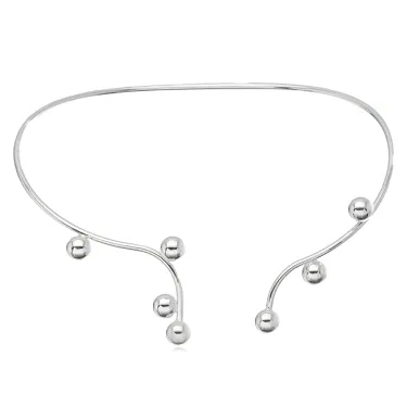 COLAR CHOKER ARO BOLAS LISA