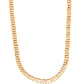 COLAR CHOKER BAGUETE CRISTAL