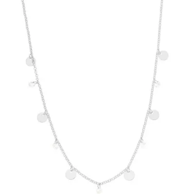 COLAR CHOKER BOLA CHAPA LISA CRISTAL