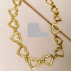 COLAR CHOKER CORACAO VAZADO