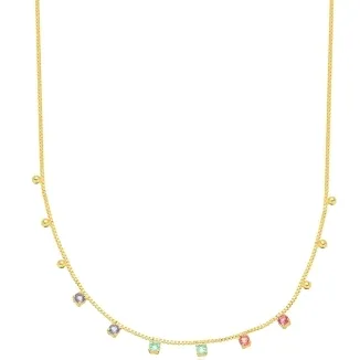 COLAR CHOKER CRISTAIS COLOR