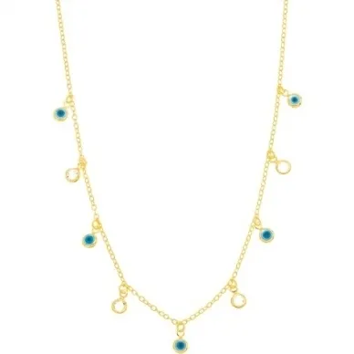 COLAR CHOKER OLHO GREGO CRISTAL