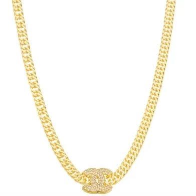 COLAR CHOKER PINGENTE ZIRCONIA CRISTAL