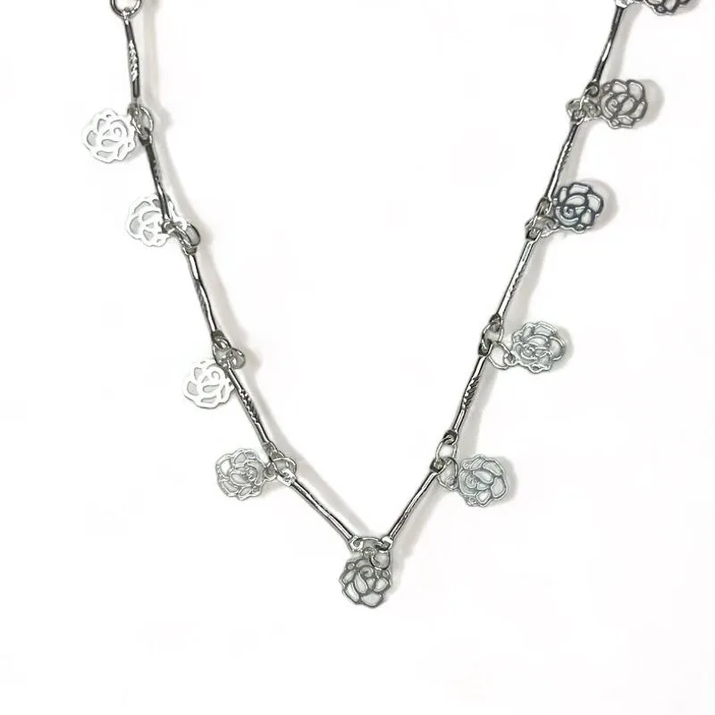 COLAR CHOKER ROSAS VAZADAS LISA