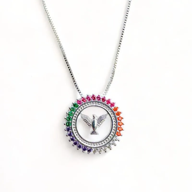 COLAR ESPIRITO SANTO ZIRCONIA COLOR