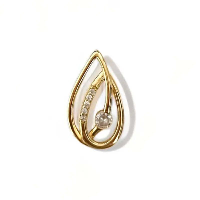 COLAR GOTAS VAZADAS ZIRCONIA CRISTAL