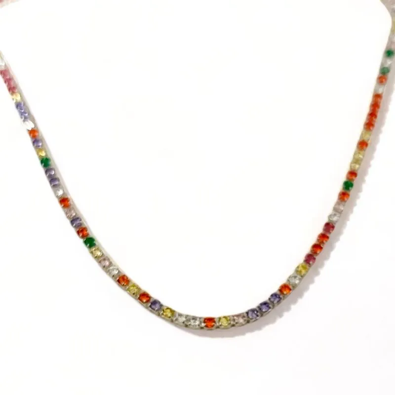 COLAR RIVIERA ZIRCONIA COLOR