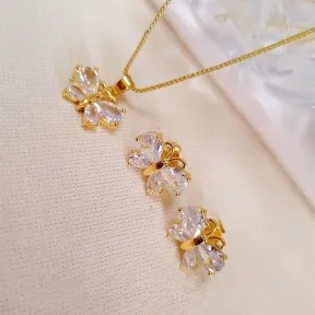 CONJUNTO BORBOLETA CRISTAL 