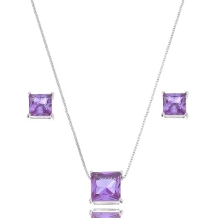 CONJUNTO PONTO DE LUZ QUADRADO AMETISTA