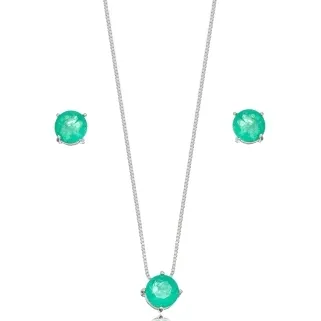 CONJUNTO REDONDO CRISTAL TURMALINA