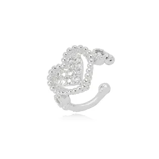 PIERCING CORACAO BOLINHA LISA ZIRCONIA CRISTAL
