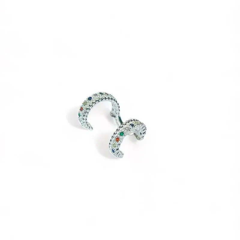 PIERCING FAKE DUPLO ZIRCONIA COLOR BOLINHA LISA
