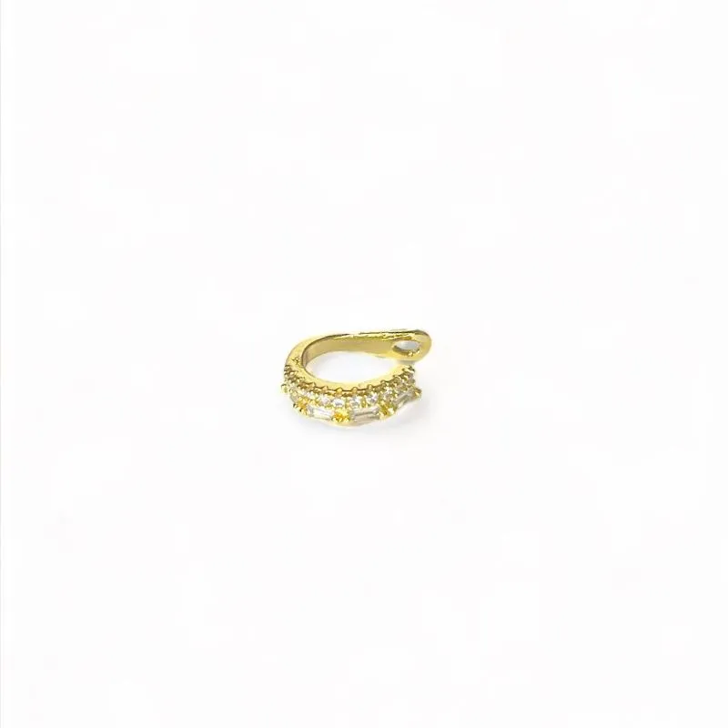 PIERCING FAKE FILEIRA ZIRCONIA CRISTAL