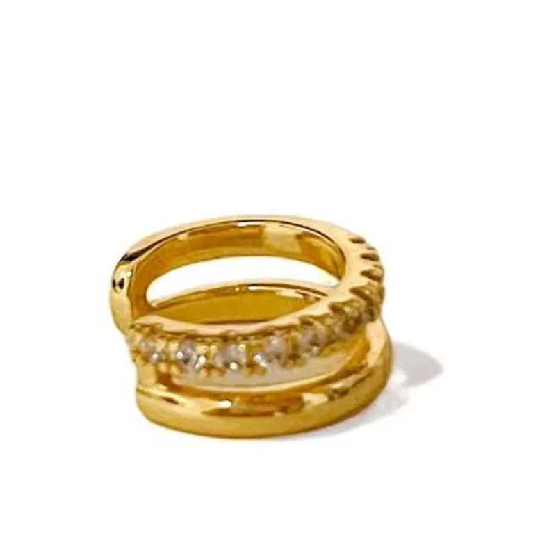 PIERCING FAKE FILEIRA ZIRCONIA CRISTAL