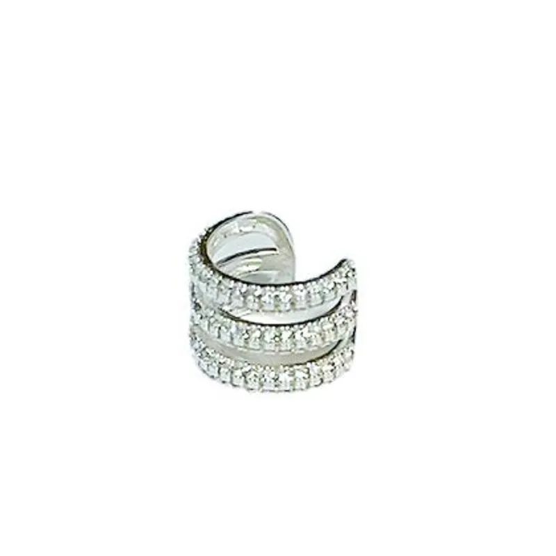 PIERCING FAKE FILEIRAS ZIRCONIA CRISTAL