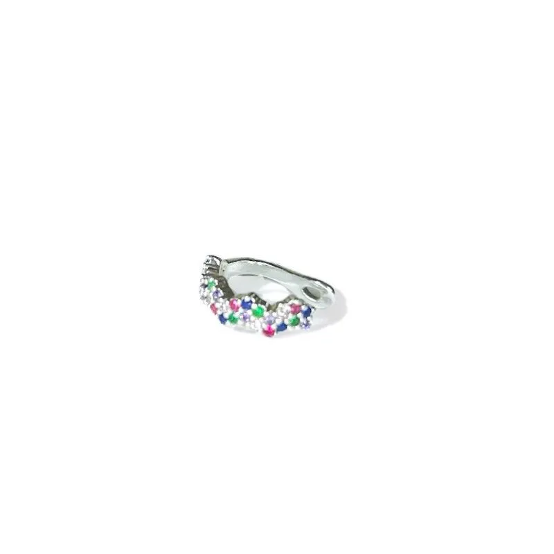 PIERCING FAKE ZIGZAG ZIRCONIA COLOR