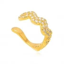 PIERCING ONDAS ZIRCONIA CRISTAL