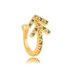 PIERCING SETAS ZIRCONIA COLOR