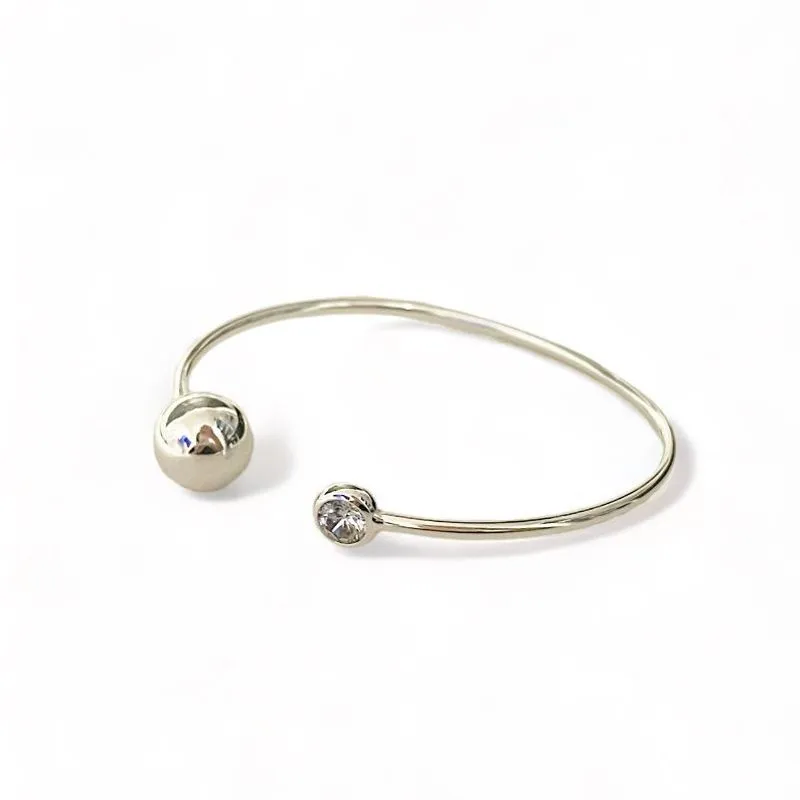 PULSEIRA BRACELETE BOLA LISA CRISTAL