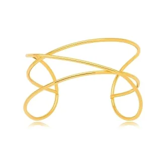 PULSEIRA BRACELETE ENTRELACADO LISO
