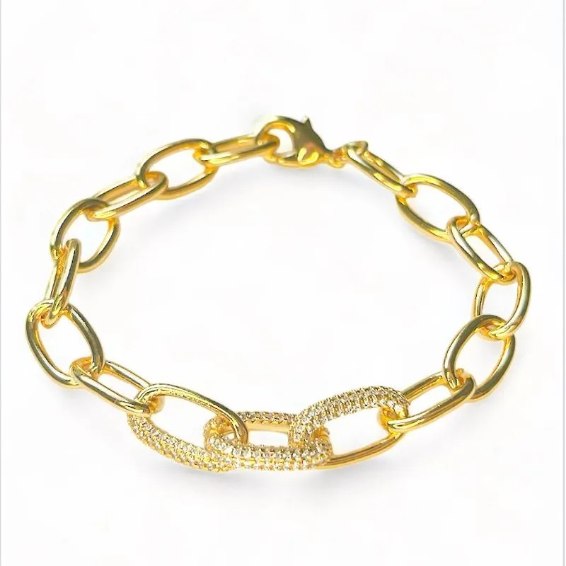 PULSEIRA ELOS ZIRCONIA CRISTAL