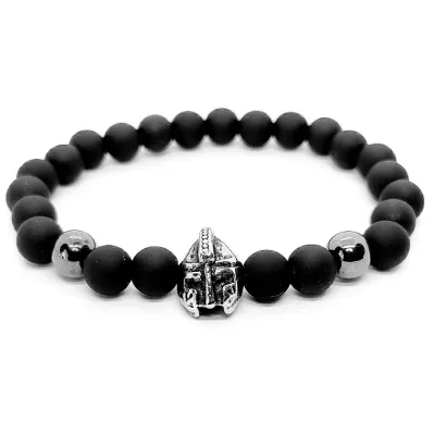 PULSEIRA MASCULINA BOLINHA GLADIADOR GRAFITE
