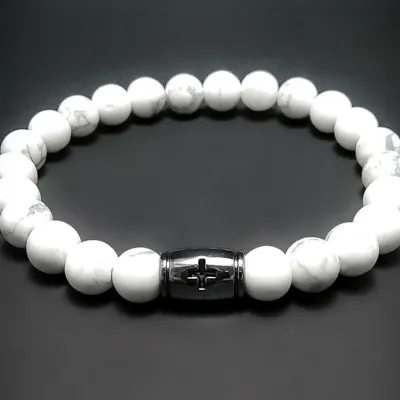PULSEIRA MASCULINA BOLINHA HOWLITA CRUZ VAZADA