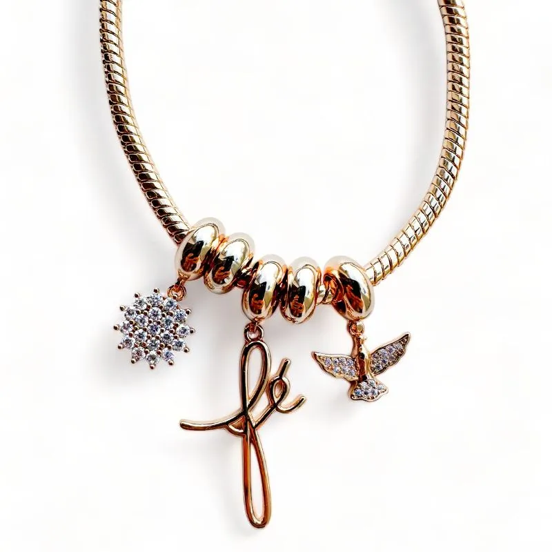 PULSEIRA PANDORA PINGENTE FE ES ZIRCONIA CRISTAL
