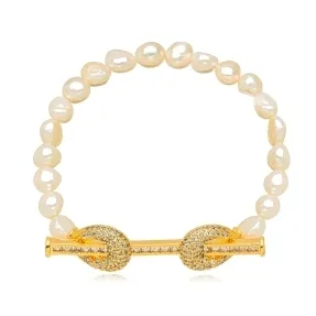 PULSEIRA PEROLA ZIRCONIA CRISTAL
