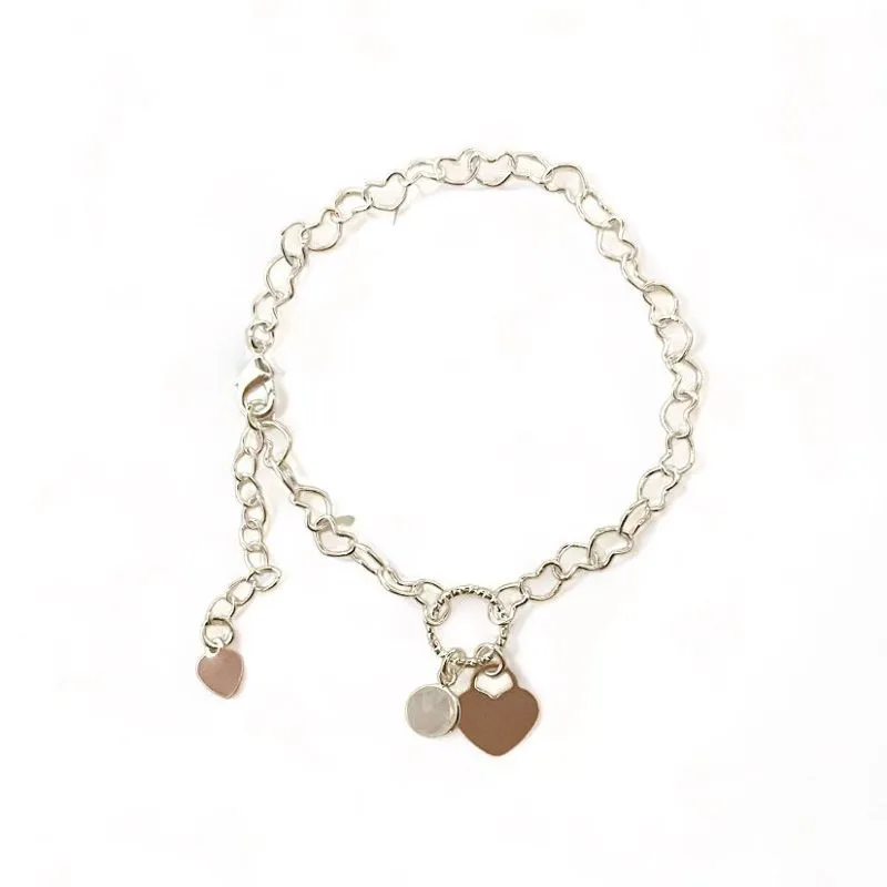 PULSEIRA PINGENTE CORAÇÃO LISO CRISTAL