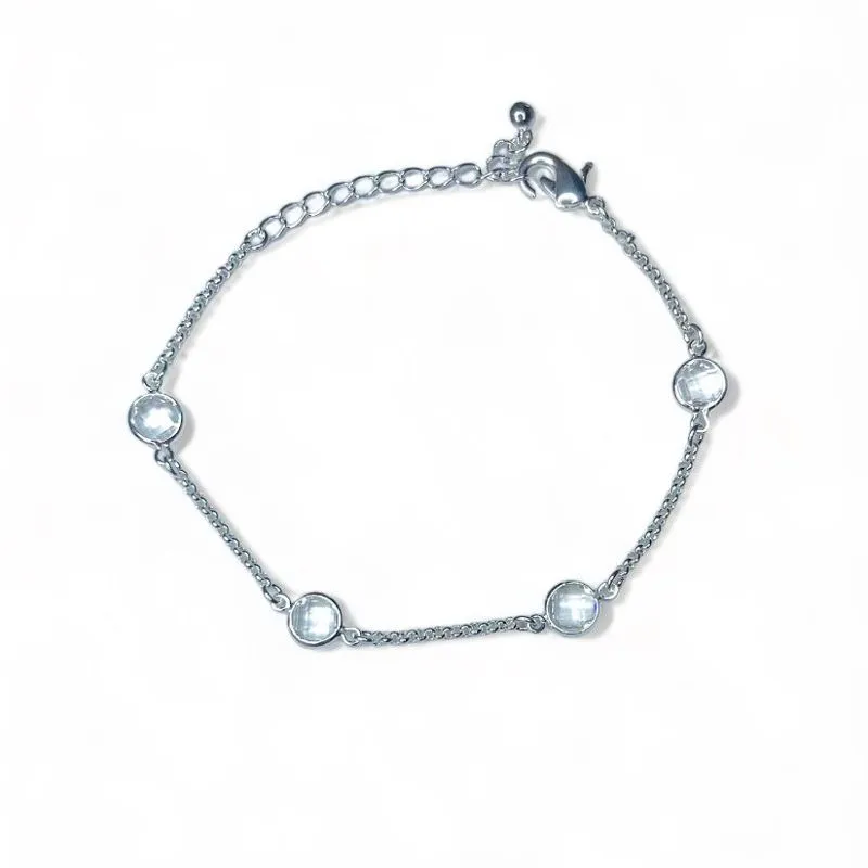 PULSEIRA PINGENTE CRISTAIS CRISTAL