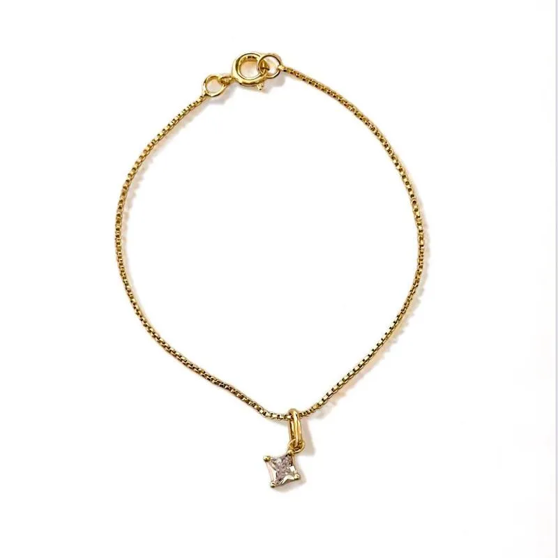 PULSEIRA PINGENTE PONTO DE LUZ CRISTAL
