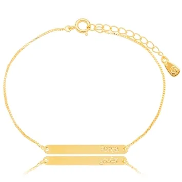PULSEIRA PLACA LISA FORCA