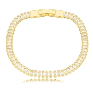 PULSEIRA RIVIERA BAGUETE CRISTAL