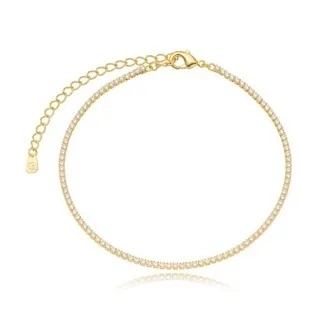 TORNOZELEIRA RIVIERA ZIRCONIA CRISTAL