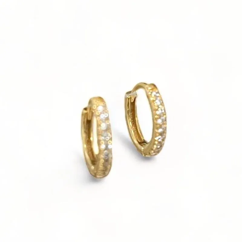 BRINCO ARGOLA ZIRCONIA CRISTAL